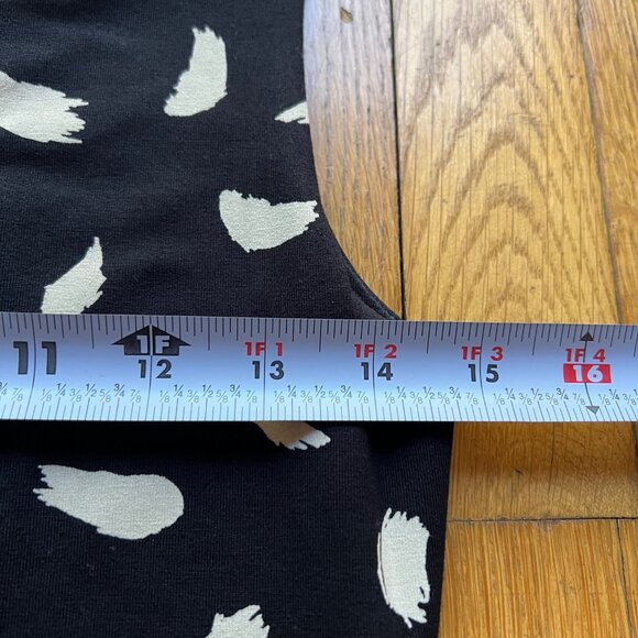 Boden Size 8R Black & White Brushstrokes Sleeveless Tie Waist Ballet Midi Dress - Picture 12 of 16